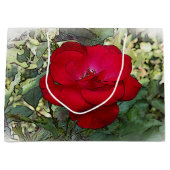 Grand Sac Cadeau Une rose solitaire (Devant)