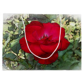 Grand Sac Cadeau Une rose solitaire (Dos)