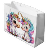 Grand Sac Cadeau Unicorn Friends (Dos Angle)