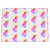 Grand Sac Cadeau Unicorn Neon Gift Bag (Devant)