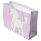 Grand Sac Cadeau Unicorne et étoiles (Dos Angle)