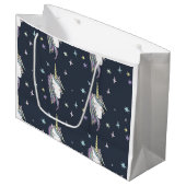 Grand Sac Cadeau Unicorne un (Devant Angle)