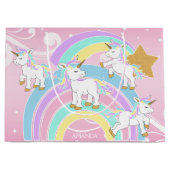 Grand Sac Cadeau Unicornes magiques (Devant)