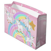Grand Sac Cadeau Unicornes magiques (Dos Angle)