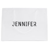 Grand Sac Cadeau Unique Formal Look Large Gift Bag with Name (Devant)