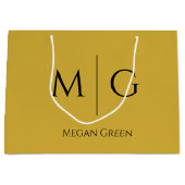 Grand Sac Cadeau Unique Personalized Monogram Large Gift Bag Design (Devant)