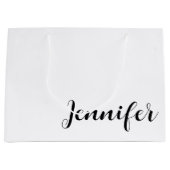 Grand Sac Cadeau Unique Printed Large Gift Bag with Custom Name (Devant)