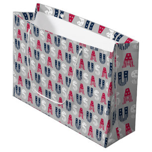 Grand Sac Cadeau USA Stars & Stripes