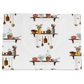 Grand Sac Cadeau Ustensiles de cuisine Retro vintage (Devant)