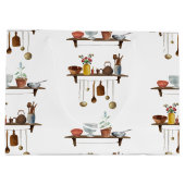 Grand Sac Cadeau Ustensiles de cuisine Retro vintage (Dos)