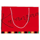 Grand Sac Cadeau Vacances afro-américaines (Dos)