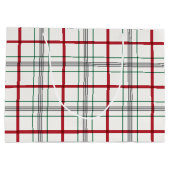 Grand Sac Cadeau Vacances classiques en rouge et vert (Dos)