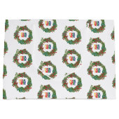 Grand Sac Cadeau Vacances Courrier Logo d'affaires Noël (Devant)