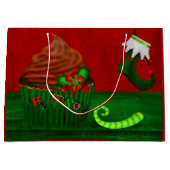 Grand Sac Cadeau Vacances Cupcake Whimsey LARGE SEULEMENT (Devant)