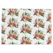 Grand Sac Cadeau Vacances Roses Aquarelle (Dos)