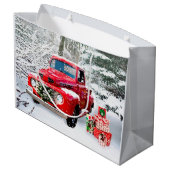 Grand Sac Cadeau Vacances Vieux Camion (Dos Angle)