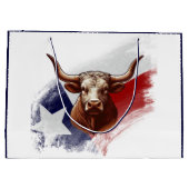 Grand Sac Cadeau Vache longhorne du Texas (Dos)