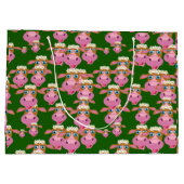 Grand Sac Cadeau Vaches roses (Dos)