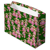 Grand Sac Cadeau Vaches roses (Dos Angle)