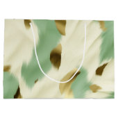 Grand Sac Cadeau Vachette blanche verte à la menthe (Dos)