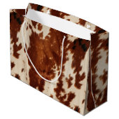 Grand Sac Cadeau Vachette Brown blanche occidentale (Dos Angle)