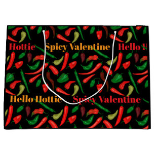 Grand Sac Cadeau Valentine épicée Bonjour Hottie poivron rouge