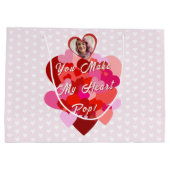 Grand Sac Cadeau Valentine Tu Fais Mon Coeur Pop (Dos)