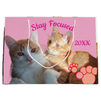 Grand Sac Cadeau Valentine's Cats Photo