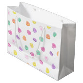 Grand Sac Cadeau Valentines Day Candy Hearts Motif (Devant Angle)