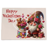 Grand Sac Cadeau Valentines Jour bonbons Gnome (Devant)