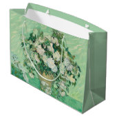 Grand Sac Cadeau Van Gogh Rose Vert blanc (Dos Angle)
