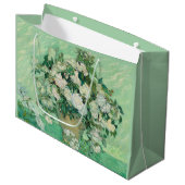 Grand Sac Cadeau Van Gogh Rose Vert blanc (Devant Angle)