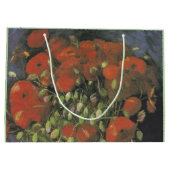 Grand Sac Cadeau Vase avec des pavots rouges par Vincent van Gogh (Dos)