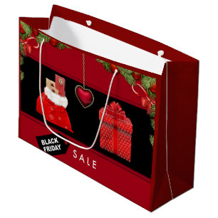 Grand Sac Cadeau Vendredi noir