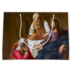 Grand Sac Cadeau Vermeer - Christ dans la Maison de Martha et Marie