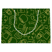 GRAND SAC CADEAU VERT AVEC VERT VERT VERT VERT LIGNE IRLANDAIS (Devant)