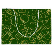 GRAND SAC CADEAU VERT AVEC VERT VERT VERT VERT LIGNE IRLANDAIS (Dos)
