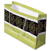 Grand Sac Cadeau Vert clair moderne (Devant Angle)