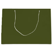 Grand Sac Cadeau Vert de l'armée (Devant)