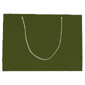 Grand Sac Cadeau Vert de l'armée (Dos)