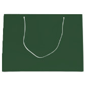 Grand Sac Cadeau Vert émeraude foncé uni (Devant)