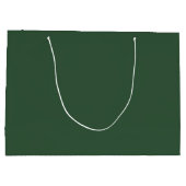 Grand Sac Cadeau Vert émeraude foncé uni (Dos)