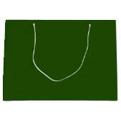 Grand Sac Cadeau Vert foncé (Devant)