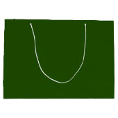 Grand Sac Cadeau Vert foncé (Dos)