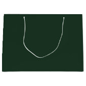 Grand Sac Cadeau Vert gris foncé (Devant)