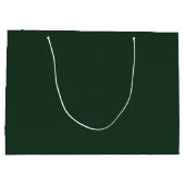 Grand Sac Cadeau Vert gris foncé (Dos)