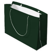 Grand Sac Cadeau Vert gris foncé (Dos Angle)