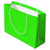 Grand Sac Cadeau Vert Néon (Dos Angle)