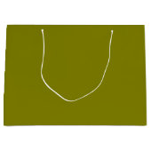 Grand Sac Cadeau Vert olive classique (Devant)