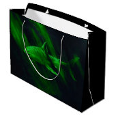 Grand Sac Cadeau Vert requin (Dos Angle)